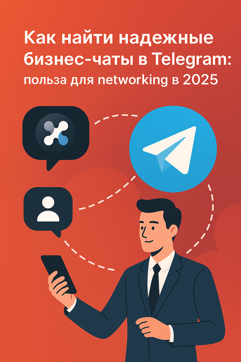 Как найти надежные бизнес-чаты в Telegram: польза для networking в 2025