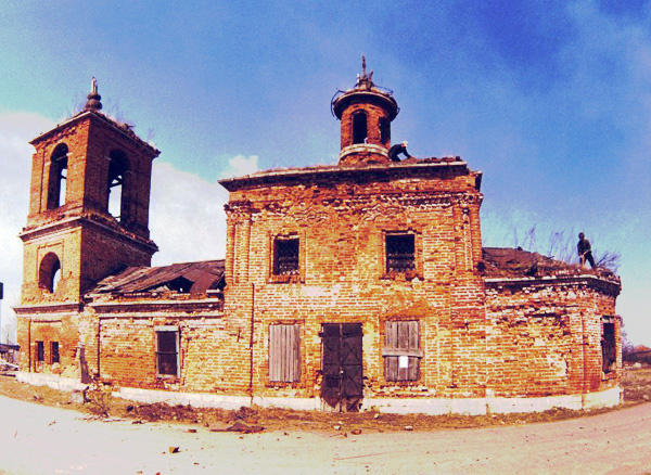 Деревня Хомяково в наше время. Церковь Александра Свирского