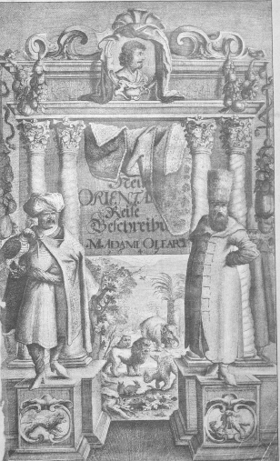 Книга немецкого географа-путешественника Адама Олеария (1599–1671). Впервые издана в Шлезвиге в 1647 году на немецком языке. Источник: АДАМЪ ОЛЕАРIЙ.  Описание путешествия в Московию и обратно. С.-ПЕТЕРБУРГЬ. ИЗДАНIЕ А. С. СУВОРИНА. 1906.