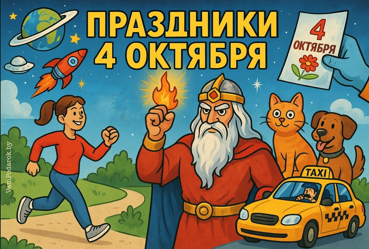 Праздники 4 октября 2025 года: Всемирный день защиты животных, День ходьбы, Неделя космоса, День бездорожья и другие события