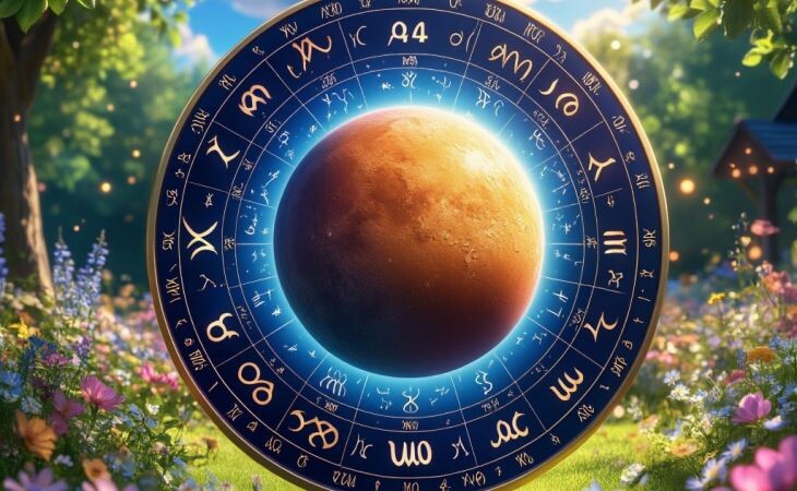 Астрология. Фото: сгенерировано с помощью нейросети "Алиса", "Атмосфера"