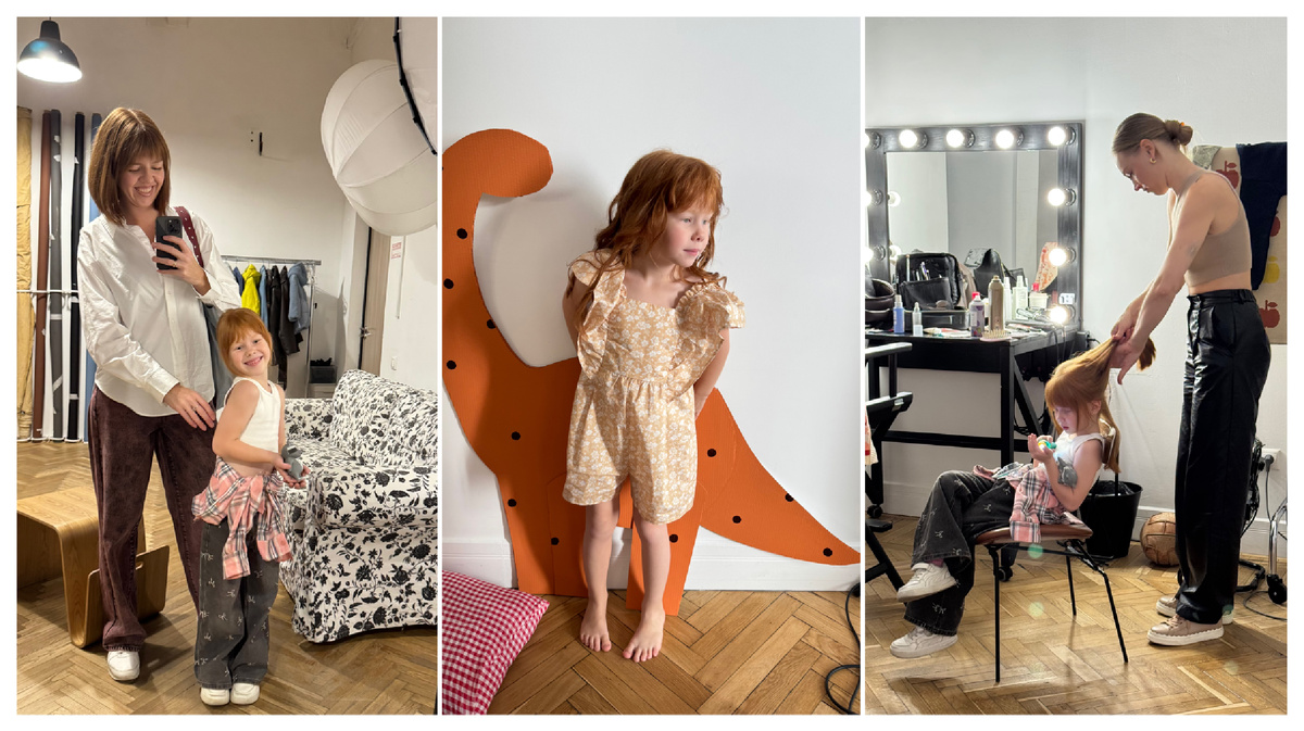 Съёмка Арии для детского бренда