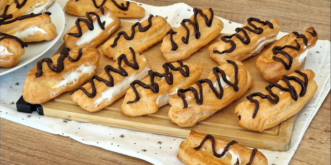 🥐Невероятные ЭКЛЕРЫ из ДЕТСТВА. Заварное ПИРОЖНОЕ тает во рту! Легкий рецепт.