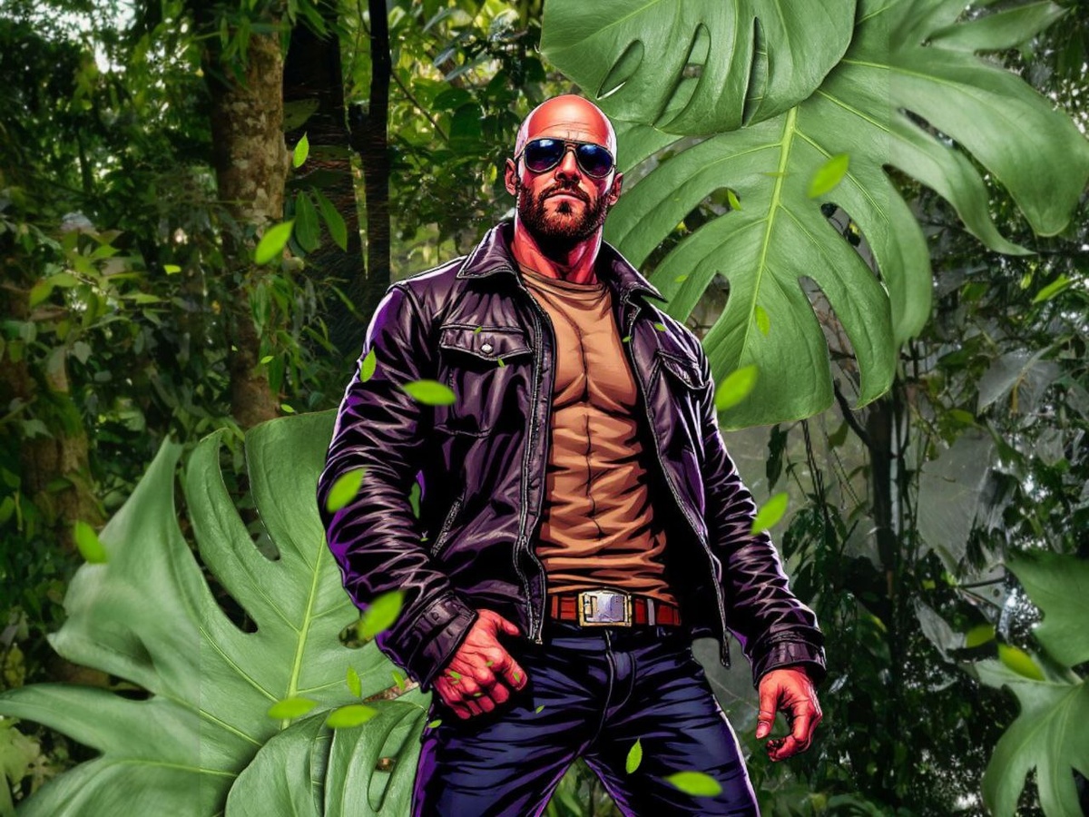 Так по мнению моего AI приложения на смартфоне должен был бы выглядеть Джейсон Стэйтем, если бы снялся вместо Арнольда Шварценеггера в фильме «Хищник»