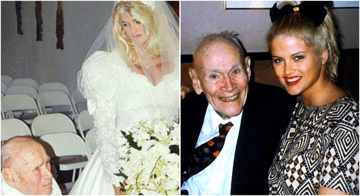 В своё время свадьба Анны Николь Смит и миллардера удивила мир. Фото: Pinterest