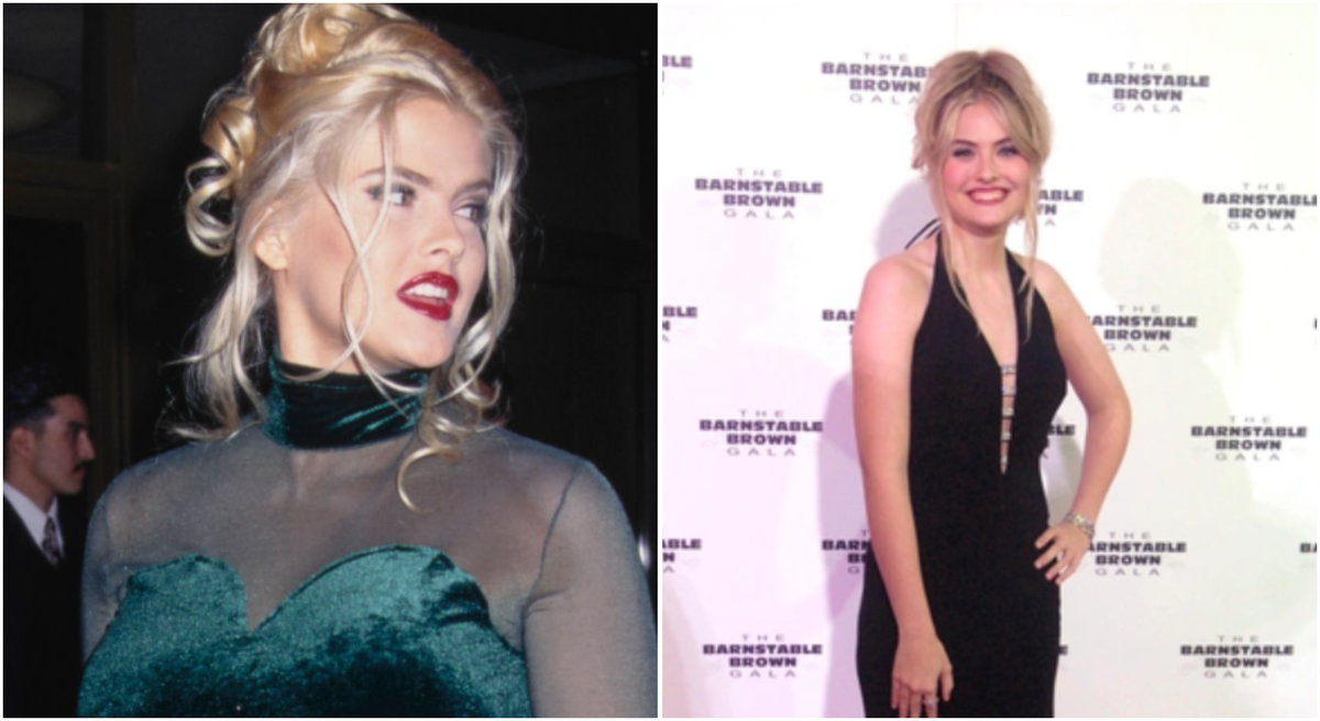 Слева - Анна Николь, справа — её дочь Дэннилин. Фото: Pinterest