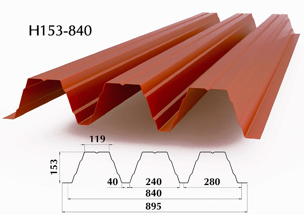 Профнастил Н153 895/840 от ВекторСталь