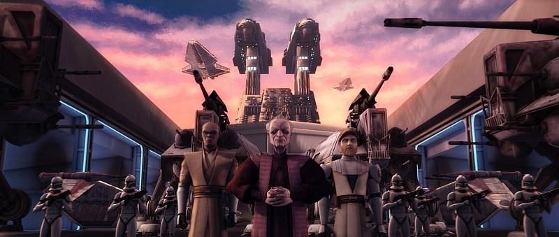 Кадр из м/с «Звёздные войны: война клонов» / реж. Дейв Филони