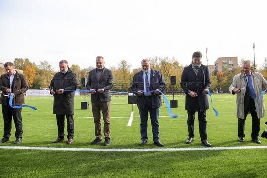    В парке «Фили» открылся новый регбийный стадион