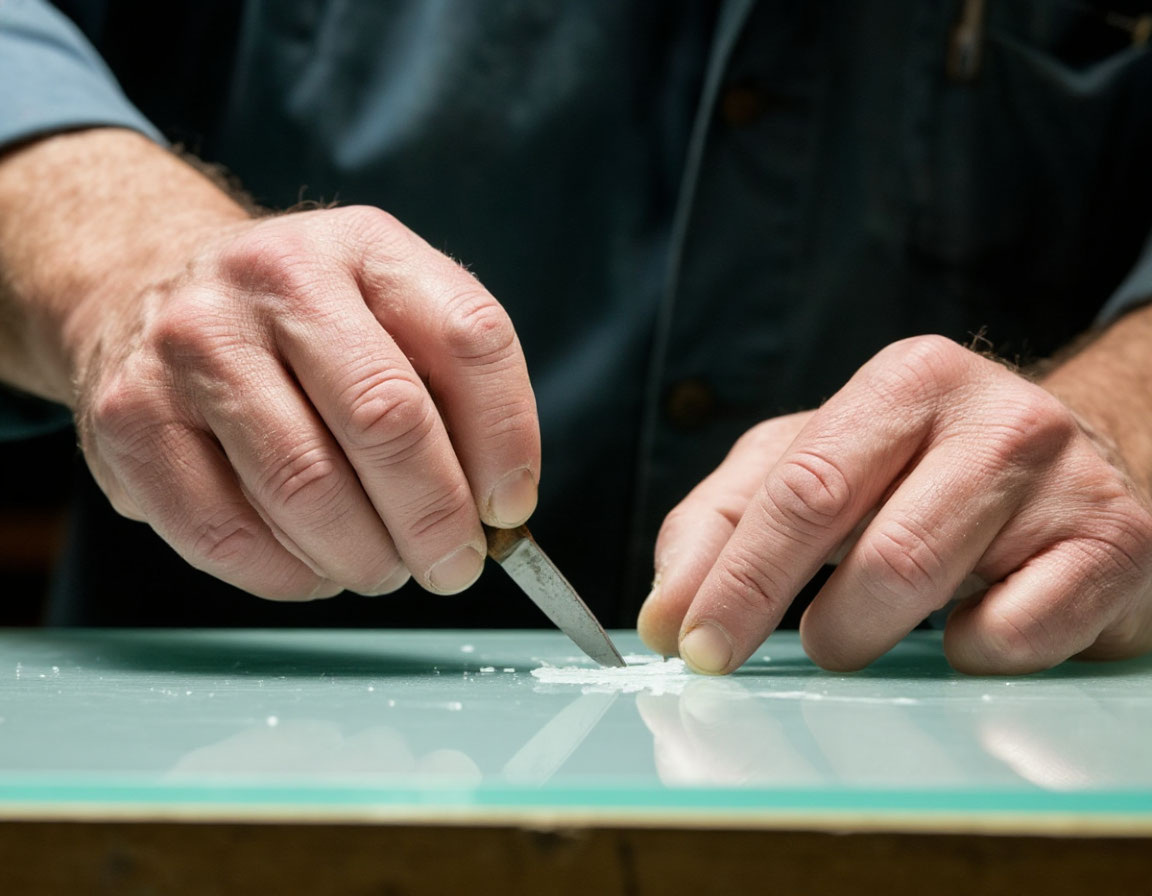    Стекольщик с 30 летним стажем показал, как правильно резать стекло: идеально ровно, без сколов и трещин