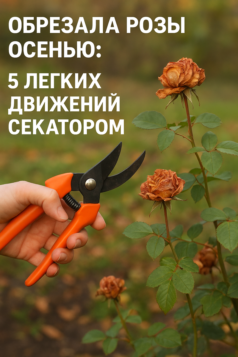 Розы любят не химию, а секатор!