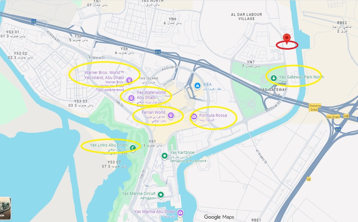 Достопримечательности острова Яс в Абу-Даби: парки развлечений мирового уровня
