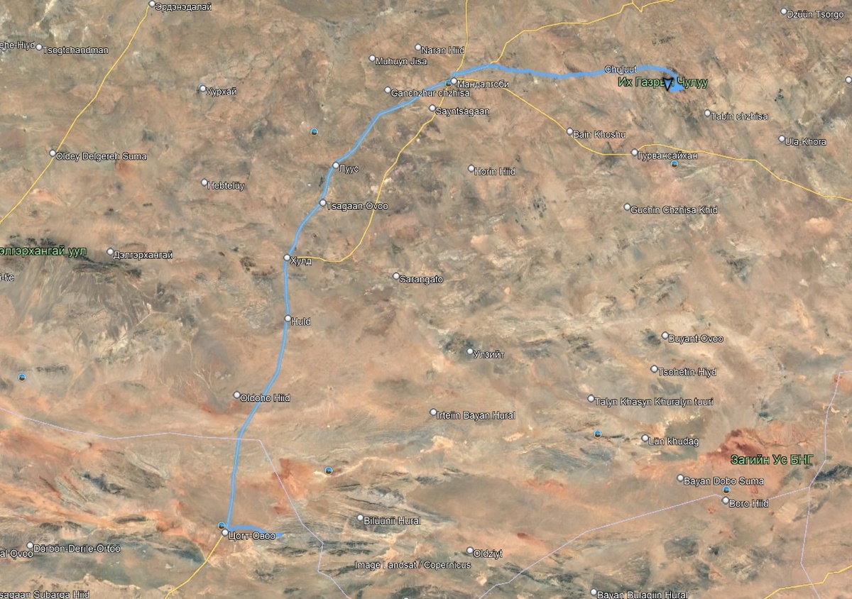 Маршрут на 20й день путешествия