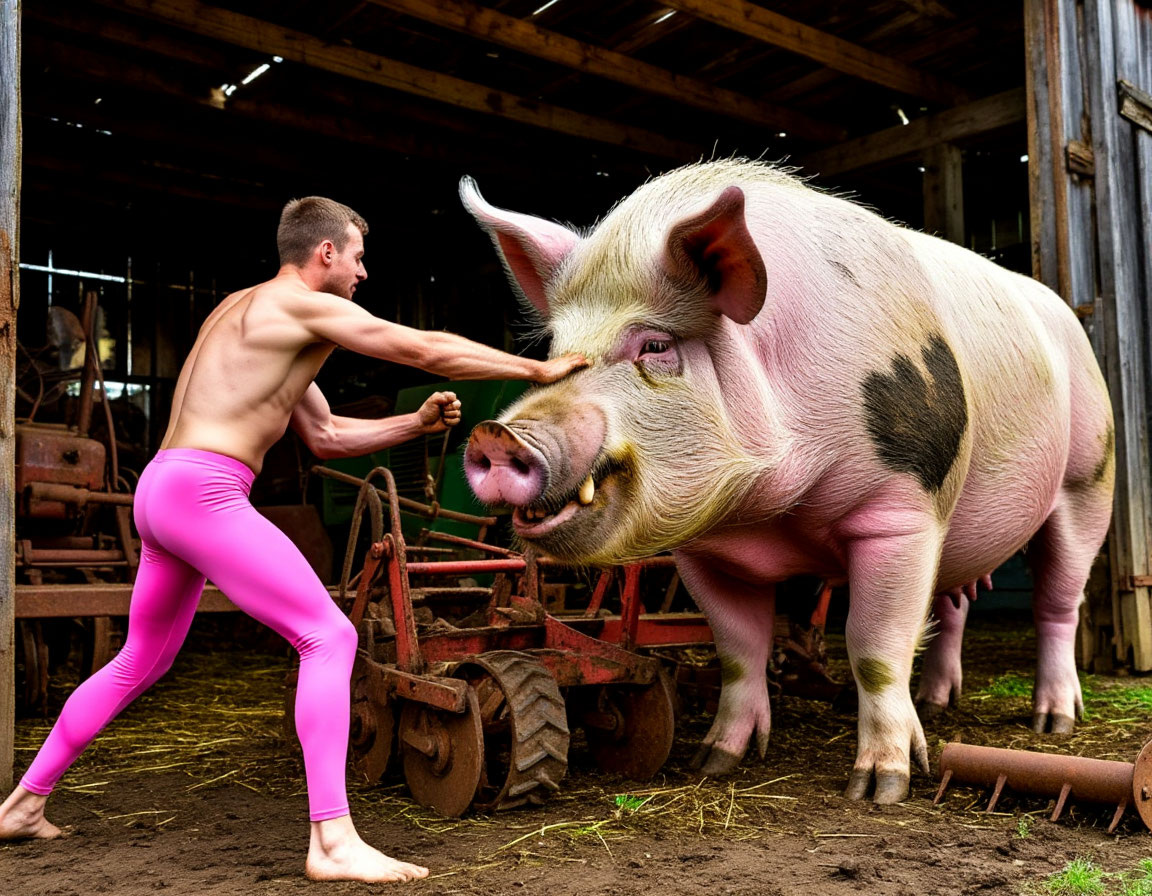 Суровый бой в заброшенном сарае