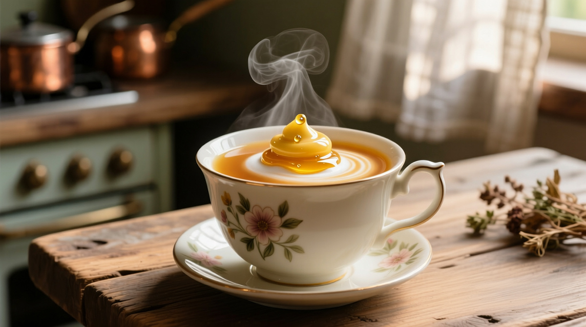 Чай с Молоком и Медовым Кремом