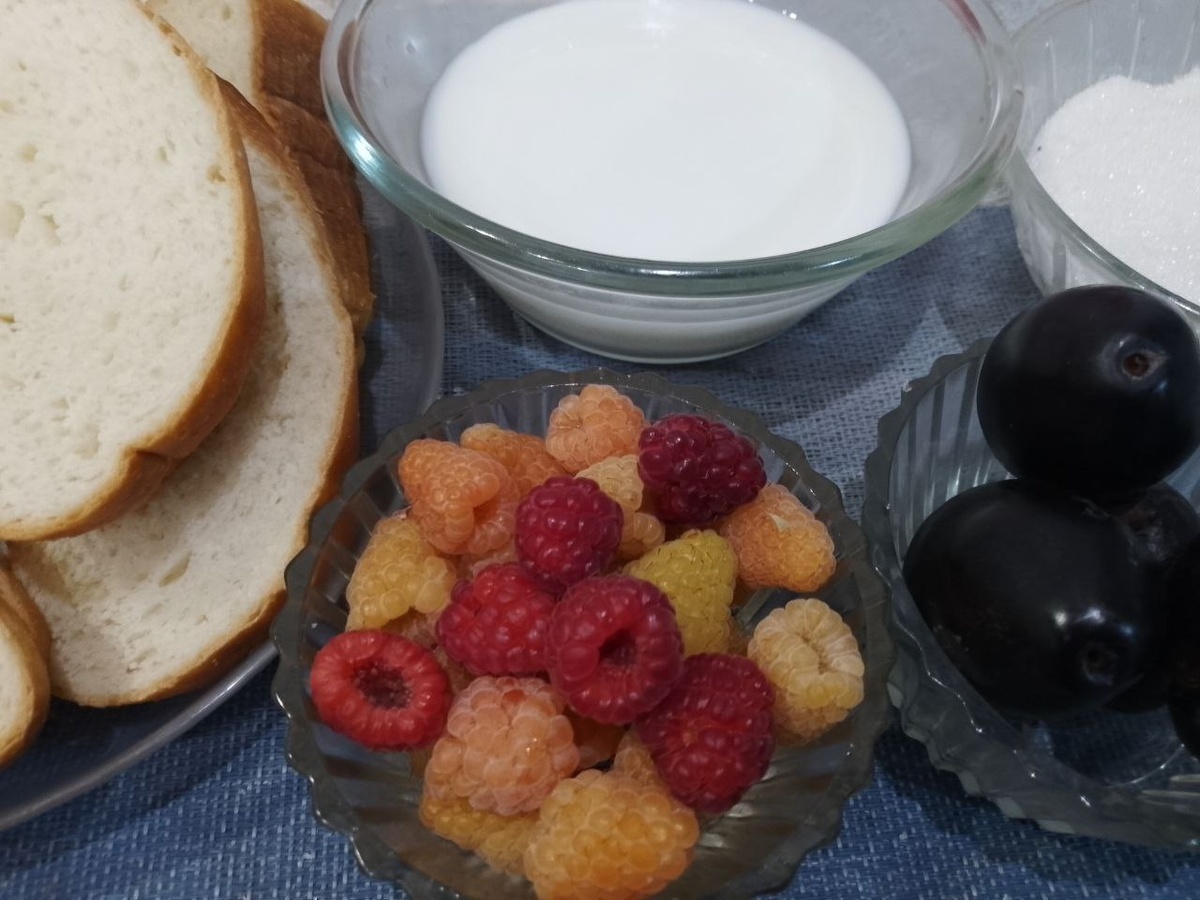 Ингредиенты для приготовления десерта к чаю