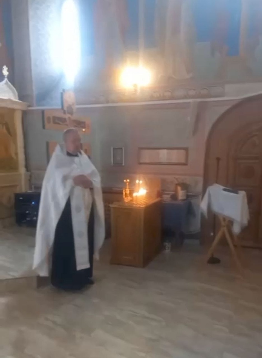 Панихида по Арсению. Фото: скрин видео тг-канала Русская община ZOV