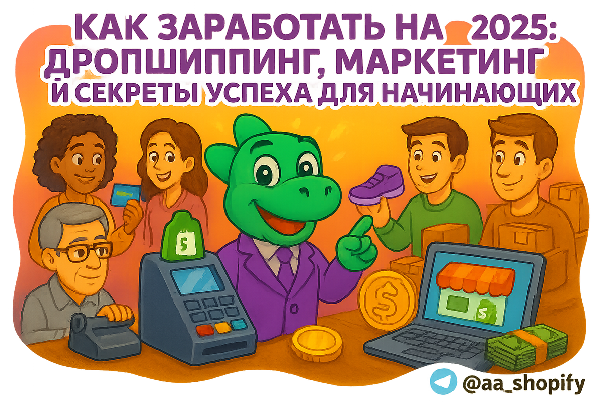    Как заработать на Шопифай в 2025: дропшиппинг, маркетинг и секреты успеха для начинающих aa_ecom