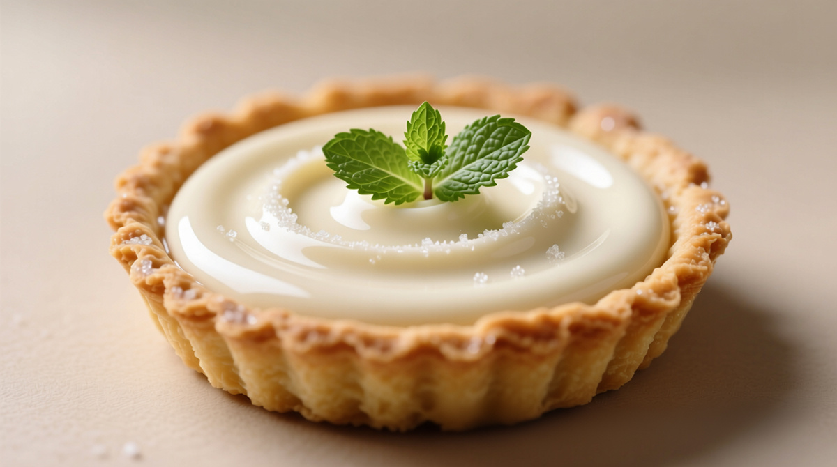 Тарт с кремом из белого шоколада