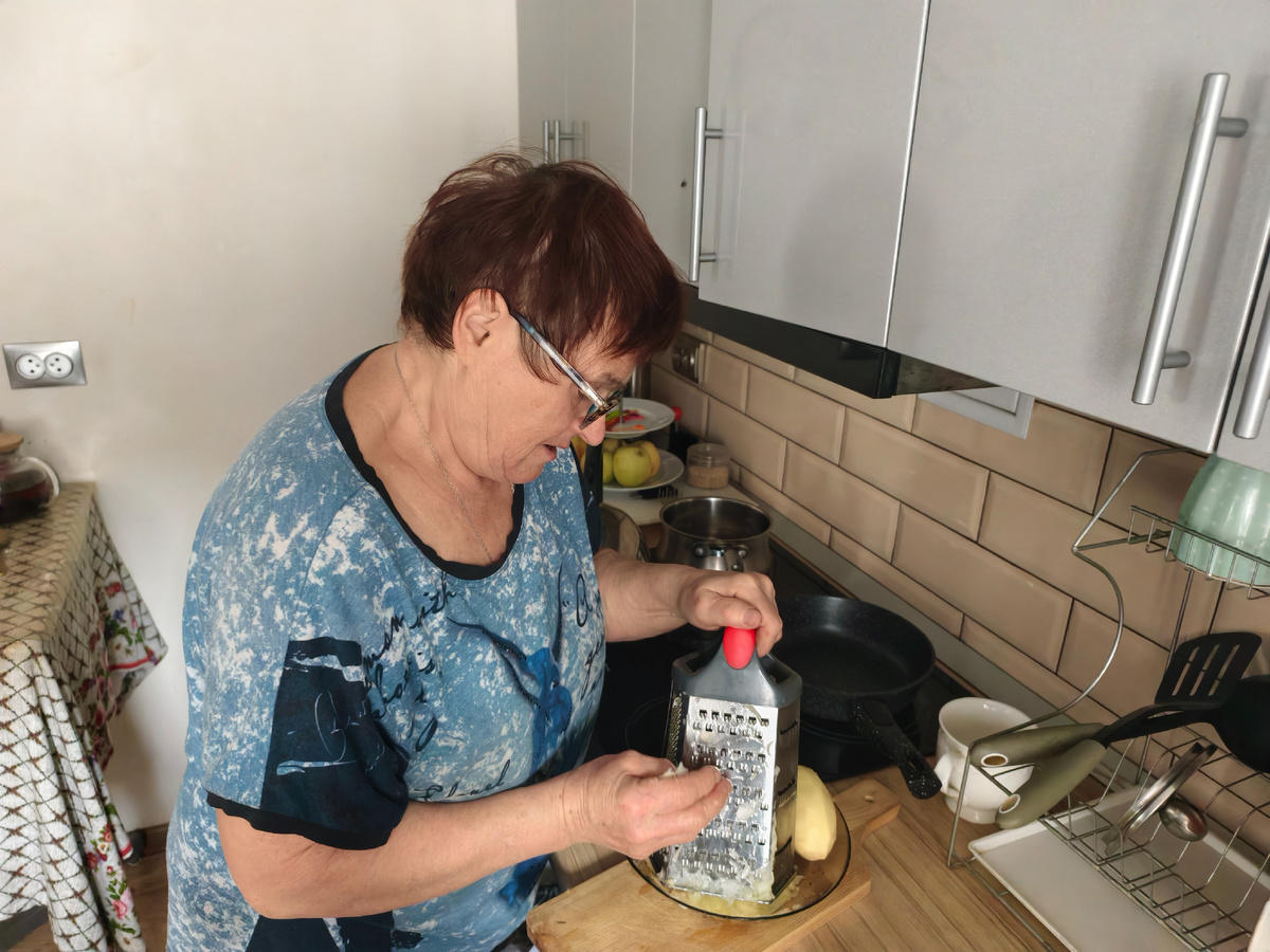 Михална трет картошку