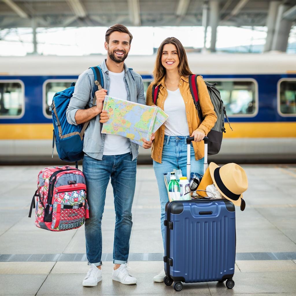 Туристы перед путешествием