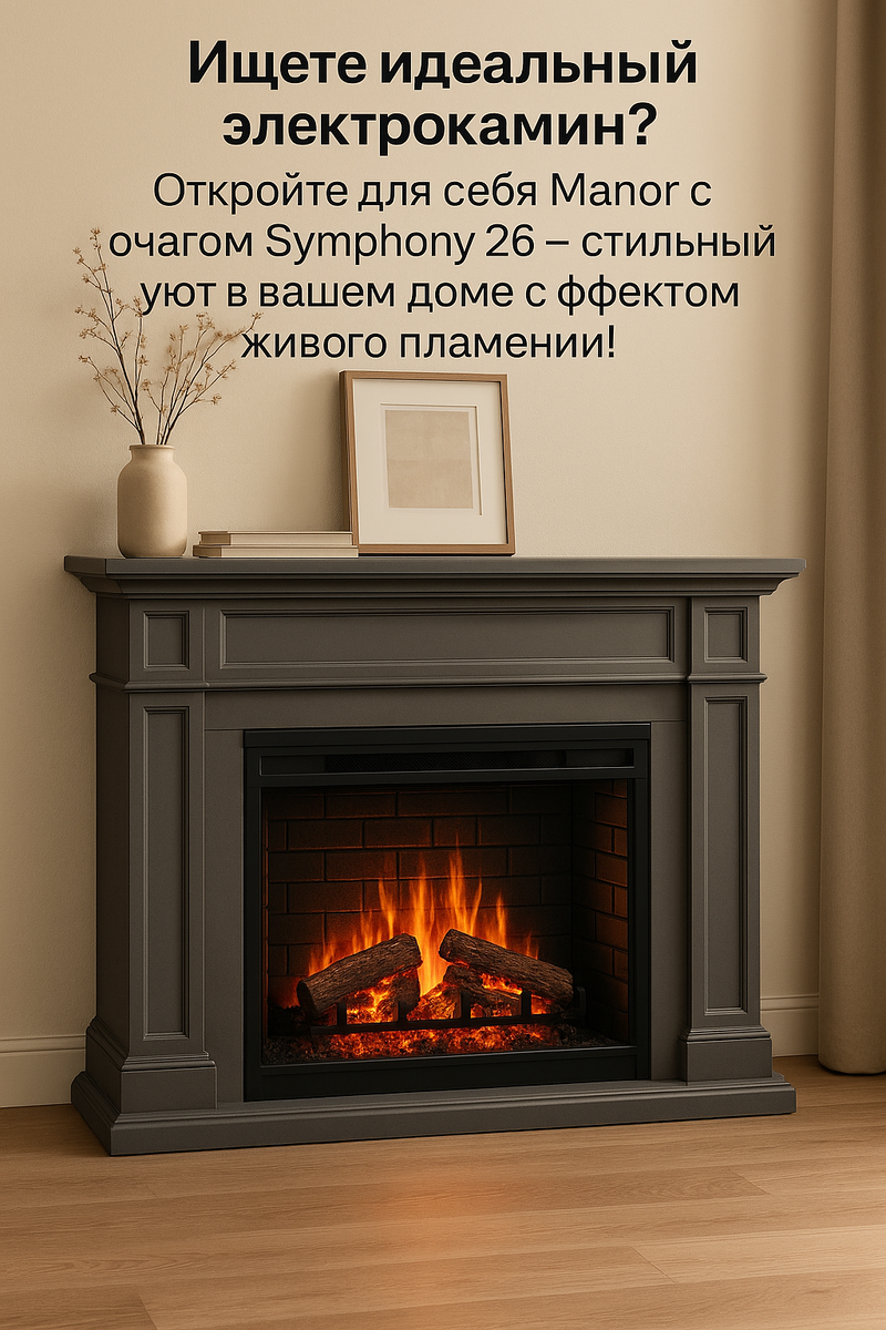    Электрокамин Manor: как создать уют и настоящее тепло в вашем доме с помощью инновационных технологий и классического дизайна Kamin