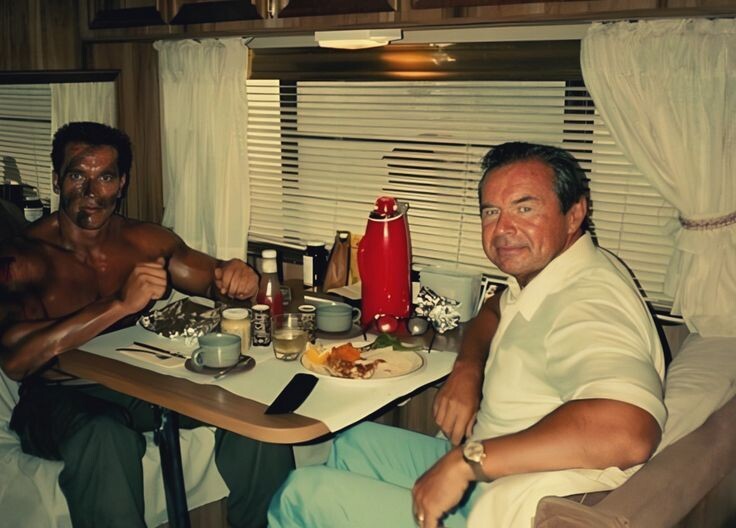 Арни обедал только ножом