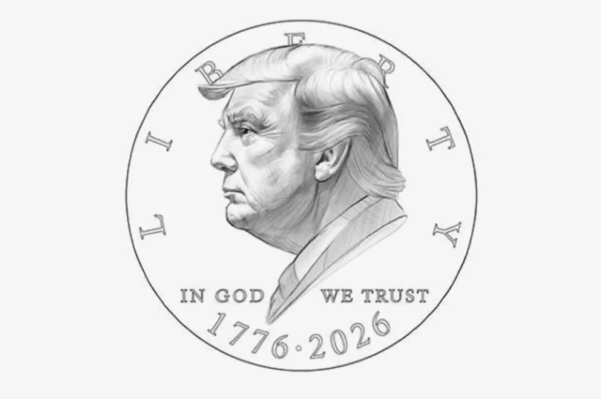    Казначейство США планирует выпустить монету $1 с изображением Трампа