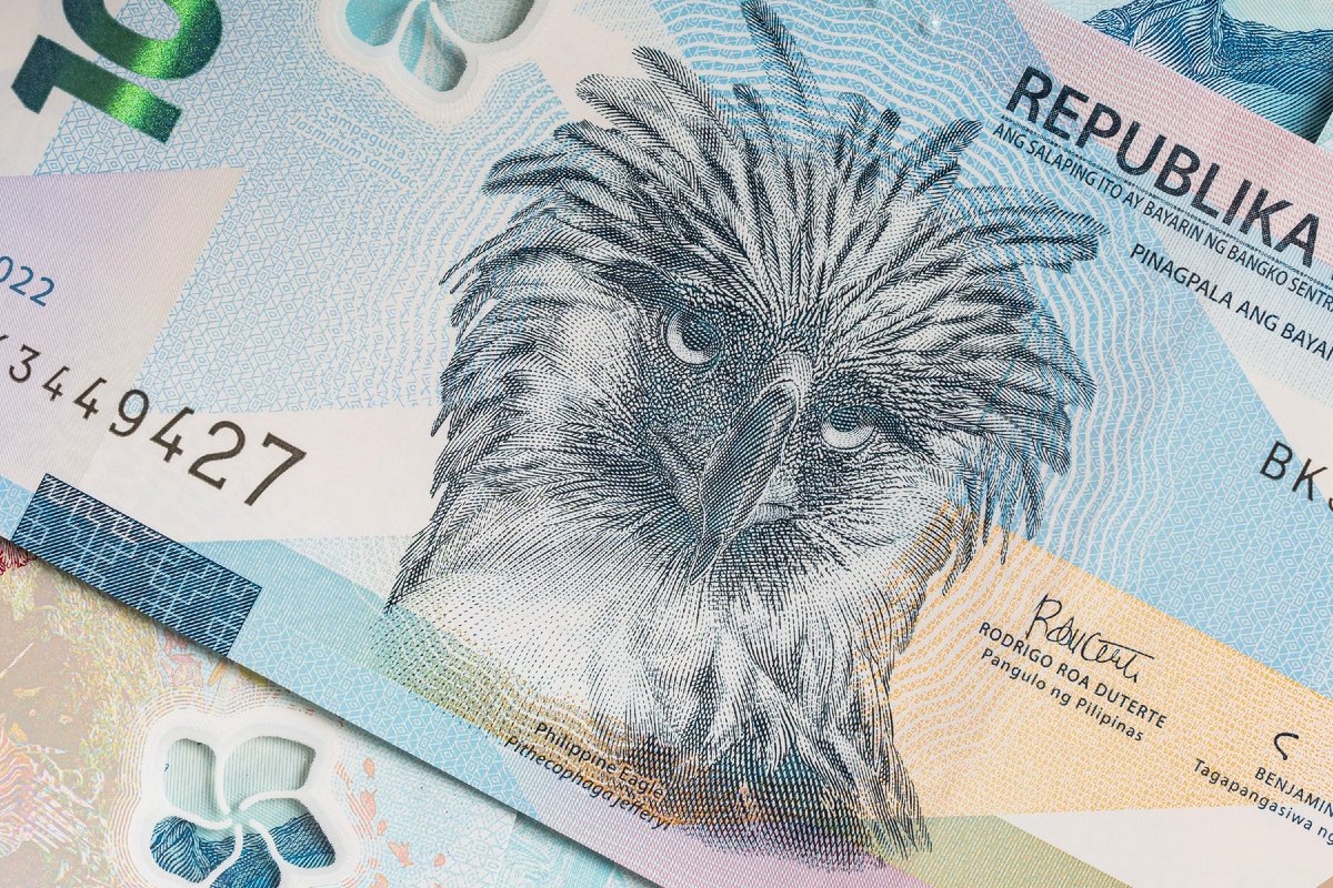 Фрагмент банкноты Филиппин 1000 песо