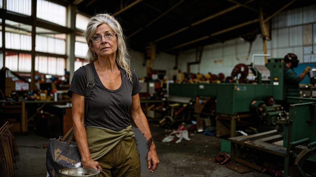 При взгляде на женщину хотелось ей подать милостыню.