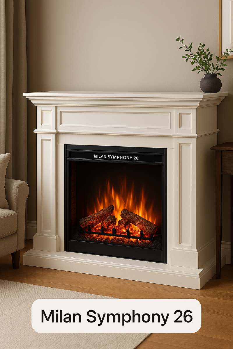    Электрокамин Milan Symphony 26: как создать уютный и стильный интерьер без усилий Kamin
