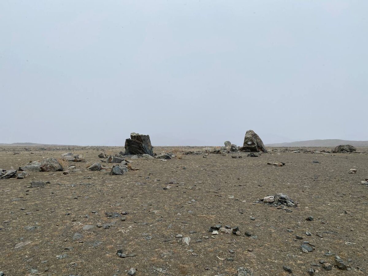Тархатинский мегалитический комплекс (ТМК) состоит из уложенных по кругу каменных глыб. В южной части комплекса зафиксированы выкладки, сложенные из камней различного размера. Самый большой камень имеет размер 6 на 5 и на 4 метра. Внутренний диаметр сооружения примерно равен 60 метрам. Отдельные камни, как показали исследования, произведённые в 1996 году имеют намагниченность, отличную от намагниченности остального сооружения.