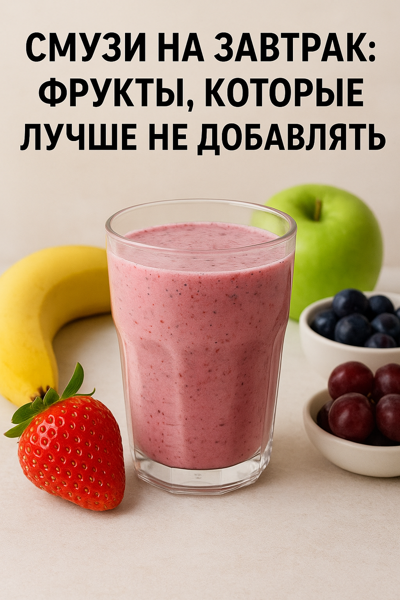 Смузи на завтрак фрукты, которые лучше не добавлять