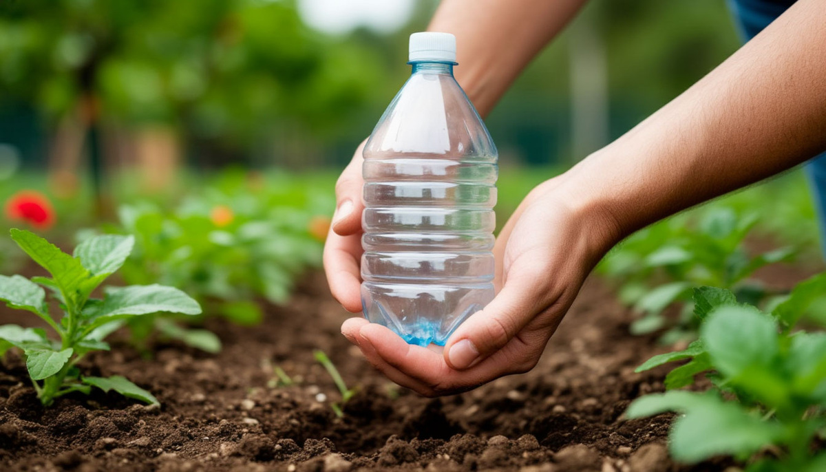    Придумала сажать чеснок бутылкой — получается в 2 раза быстрее и удобнее. Гениальный лайфхак