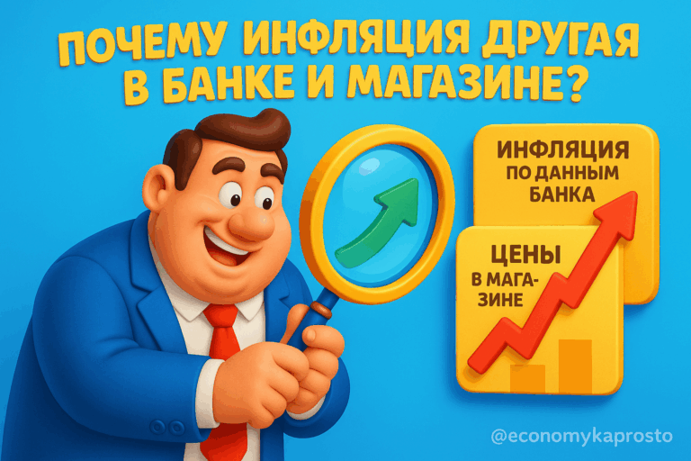    Почему инфляция другая в банке и магазине? admin
