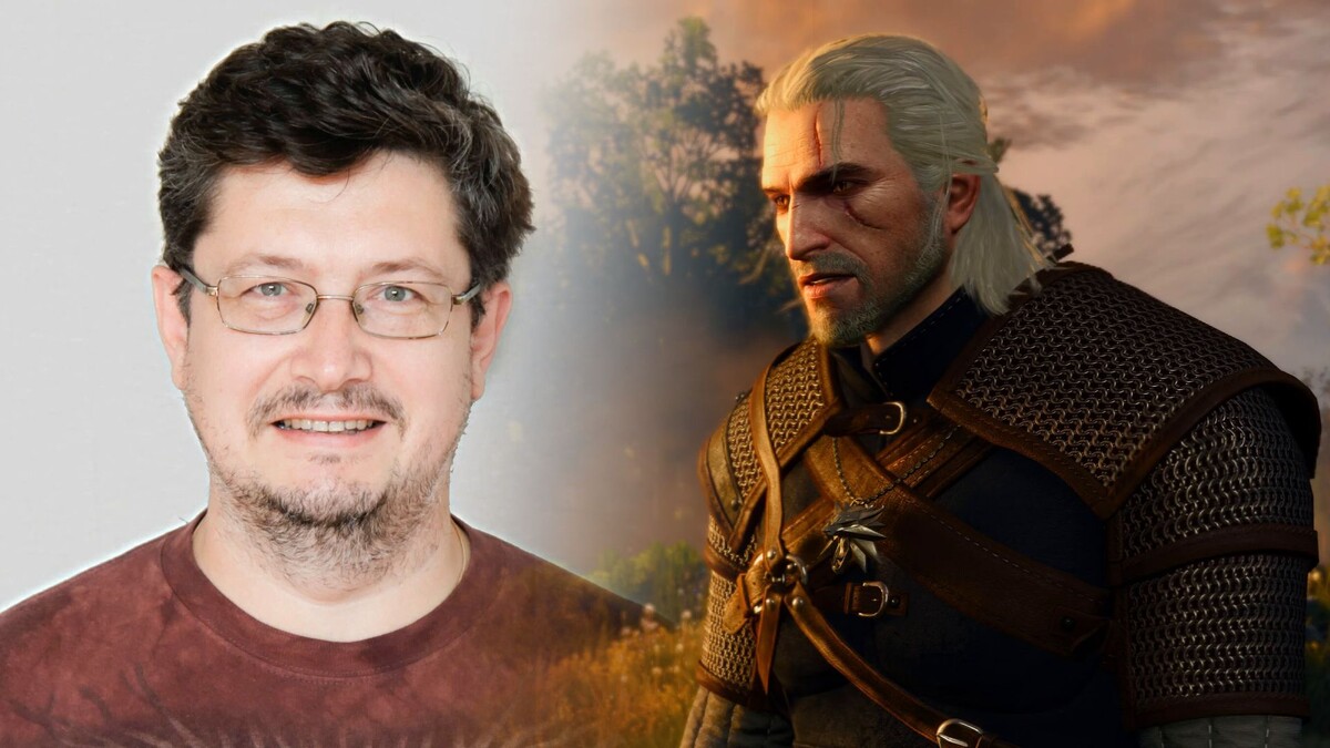    Всеволод Кузнецов и Геральт из Ривии из игры "Ведьмак 3"
