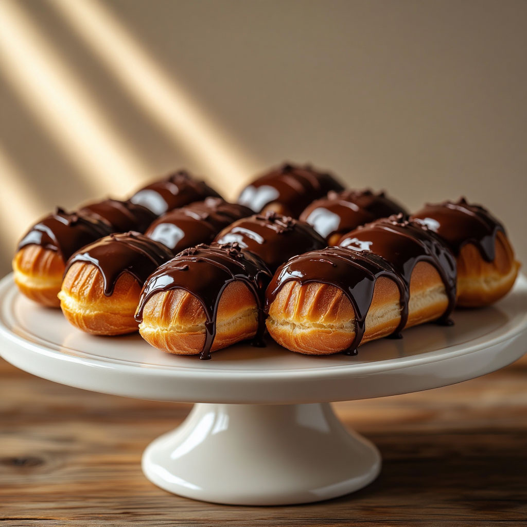 Эклеры, пошаговый рецепт с фото.