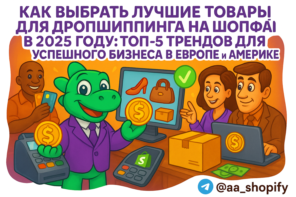    Как выбрать лучшие товары для дропшиппинга на Шопифай в 2025 году: Топ-5 трендов для успешного бизнеса в Европе и Америке aa_ecom