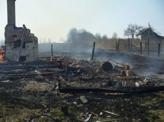 Деревня после оккупантов. Фотография из интернета. 