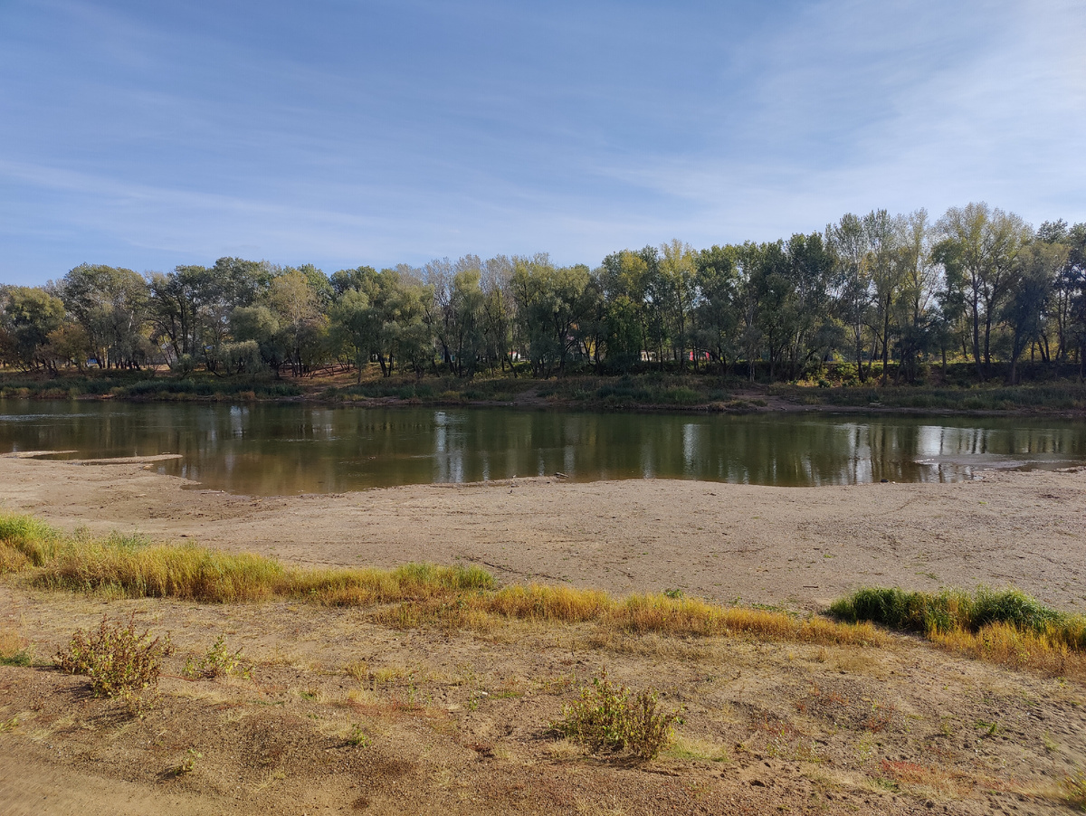 река Урал в Оренбурге 