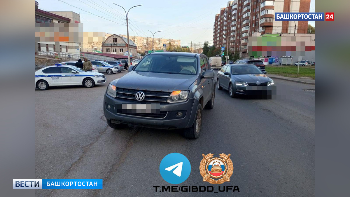    В уфимской Черниковке ребенок на самокате попал под машину, переходя дорогу в неположенном месте