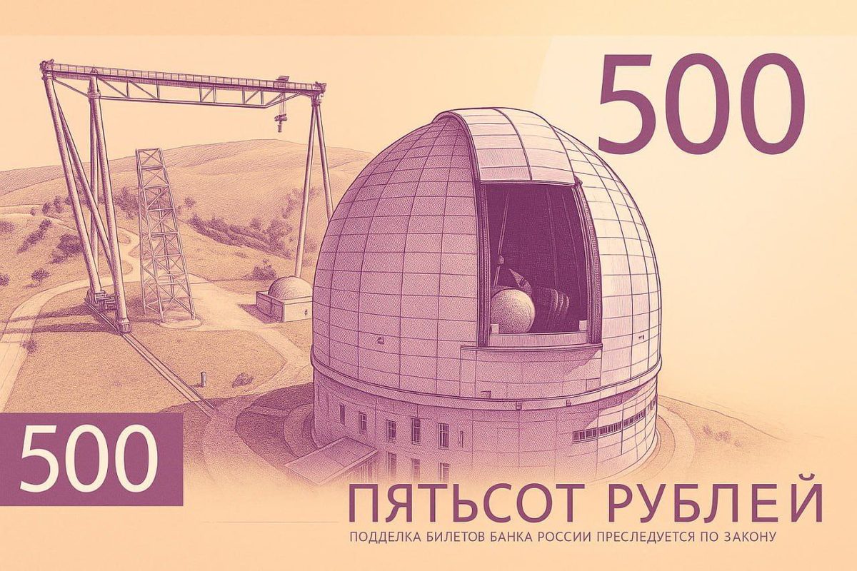 По соцсетям уже ходит вот такой пример изображения на купюре, который сперва меня поразил криворукостью дизайна (телескоп повернут задом, сарай вместо входа, мечеть под краном...), но потом разобрался, что это явно просто кто-то через ИИ обработал фото для голосования