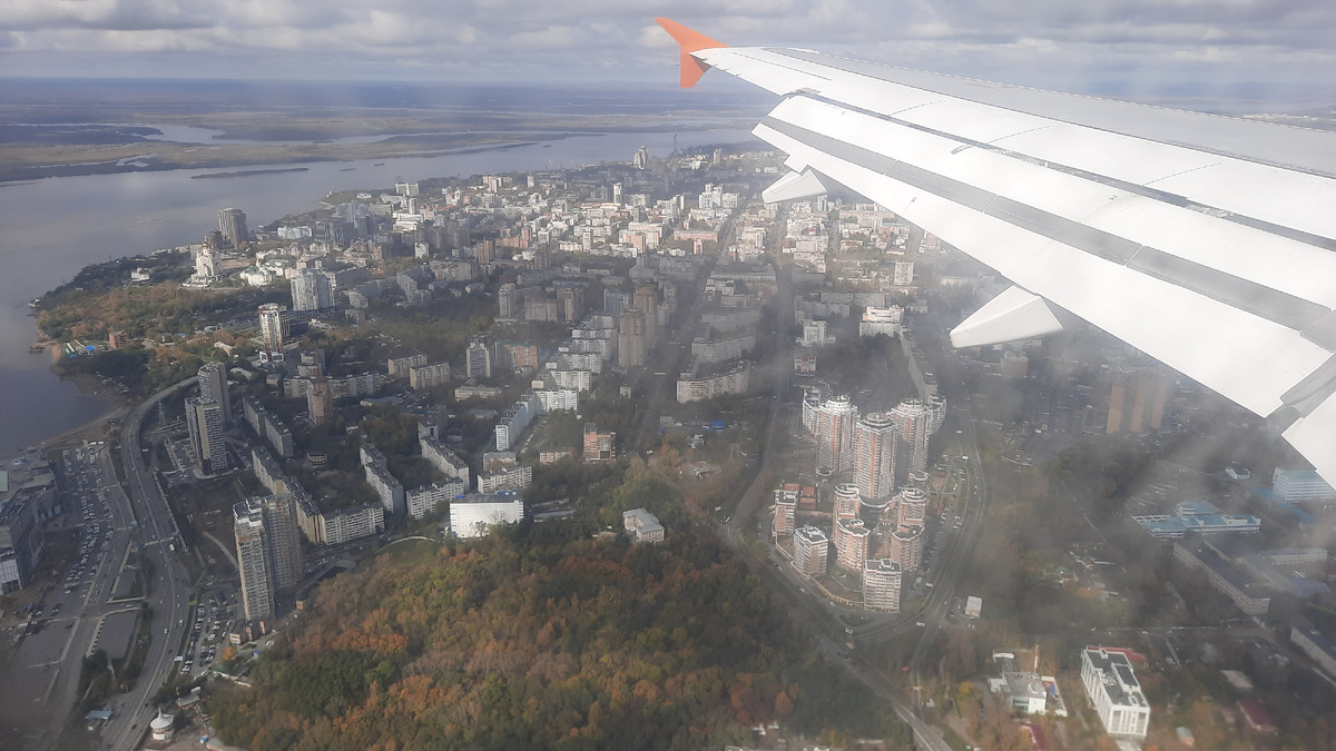 Хабаровск с высоты птичьего полёта