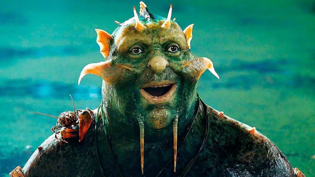 Очень харАктерный Водяной в исполнении Сергея Бурунова. Кадр из х/ф «Последний богатырь», 2017 год 