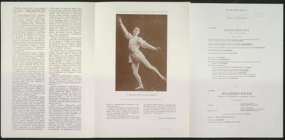 Программа. Вечер, посвященный 100-летию со дня рождения Вацлава Нижинского. "Я - дух розы, которую ты носила вчера на балу..." Москва, Государственный академический Большой театр СССР. "Шопениана", "Видение розы", "Послеполуденный отдых фавна", "Петрушка" 28 февраля 1990 г.