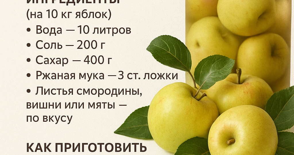 Яблоки: старинный способ сохранить вкус до весны