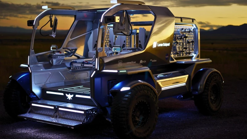 Лунный вездеход разрабатывается для того, чтобы выдерживать экстремальные условия поверхности Луны. General Motors.