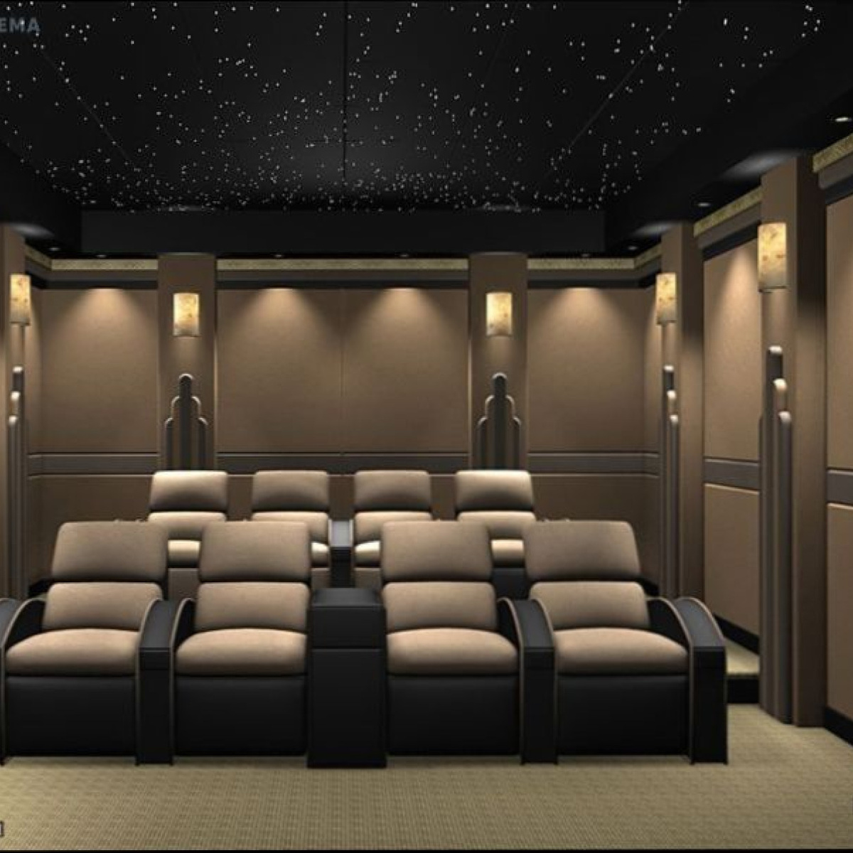 Домашний кинтеатр - отделка Тихими Сетнами