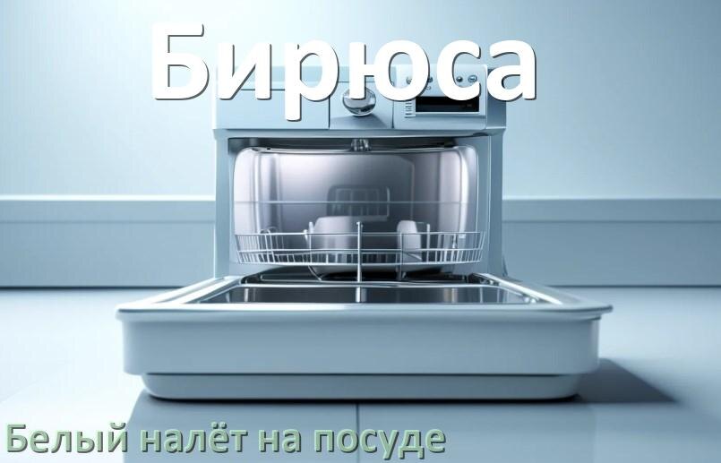 
Почему после посудомоечной машины Бирюса остаётся белый налёт на посуде