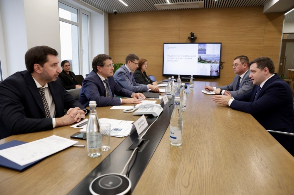    Глеб Никитин и Сергей Галкин обсудили сотрудничество с Росстатом